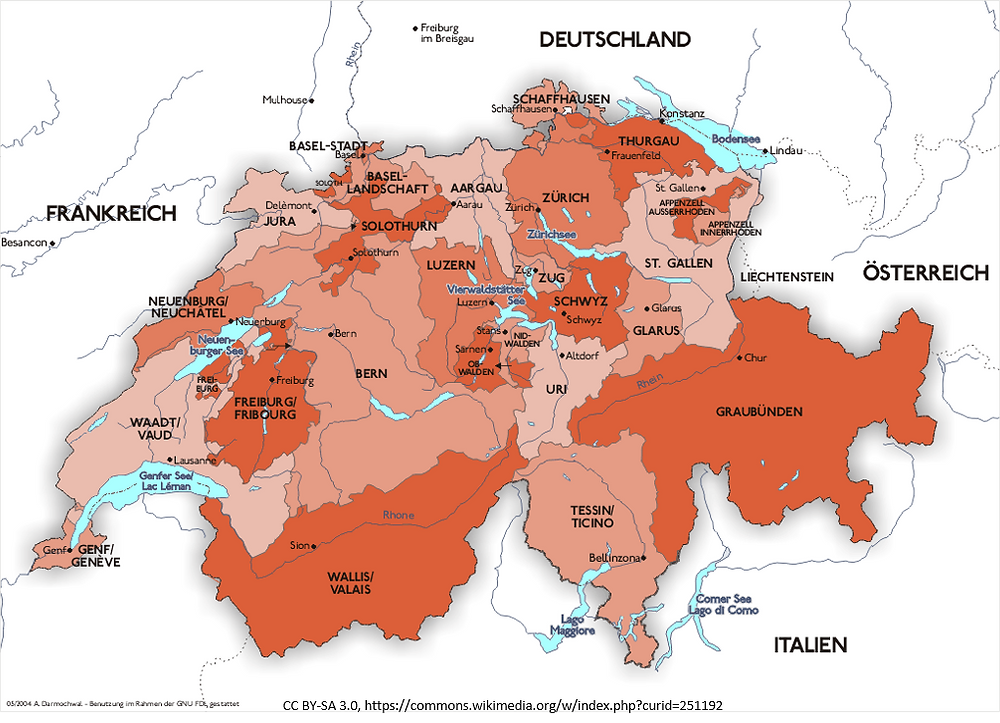 Switzerland Map