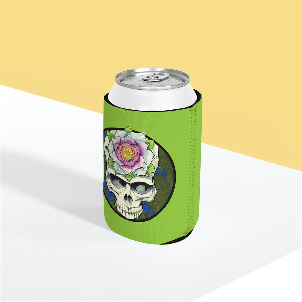 Thumbnail: Steal Your Lotus Can Koozie Chartreuse