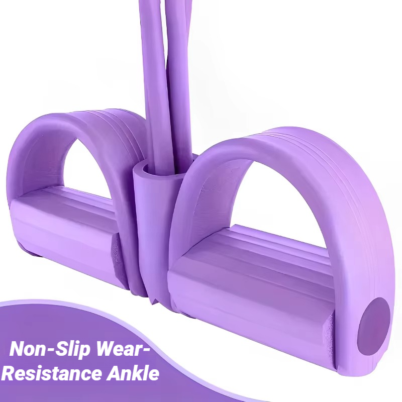 Thumbnail: 4-Tube Resistance Pedal Exerciser for Home Workouts