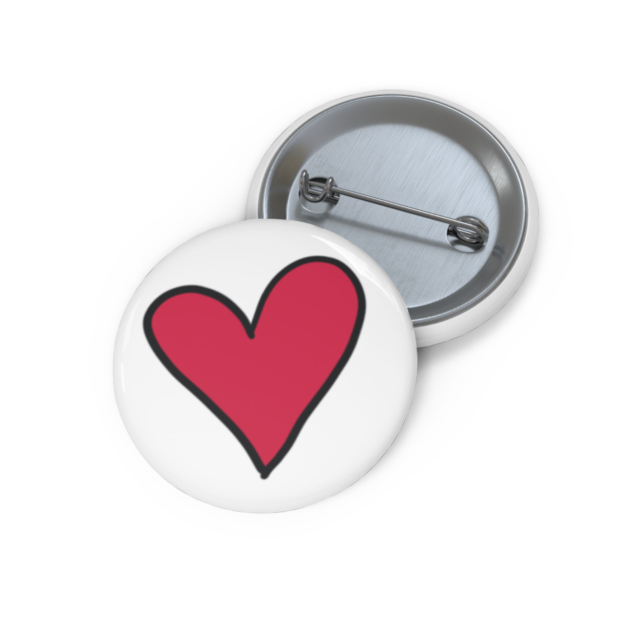 Heart Pin Button