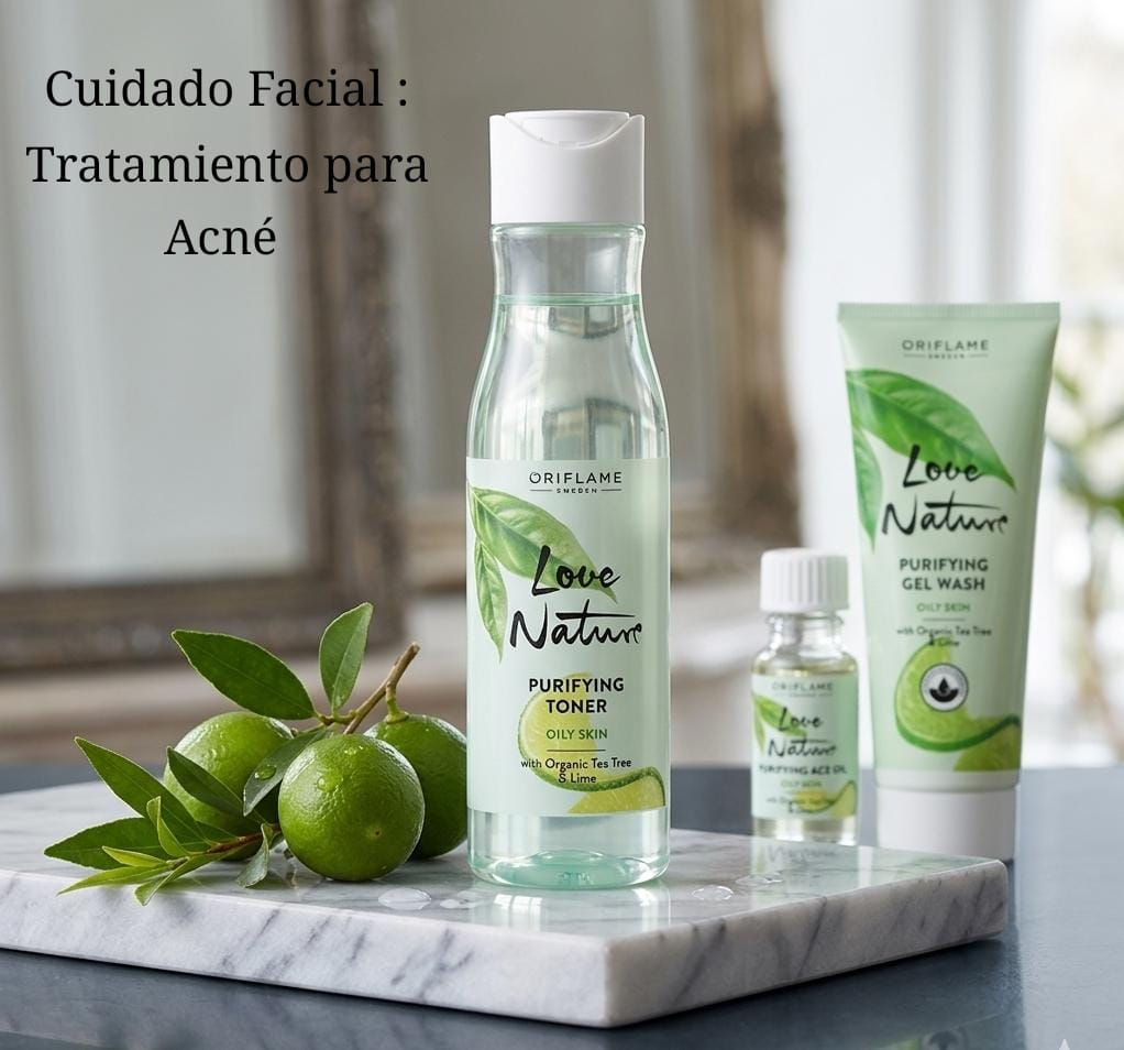 cuidado facial : tratamiento para acné 