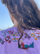 Kaftan handwoven linen handmade embroidery