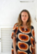Thumbnail: robe dress summer seventies pattern