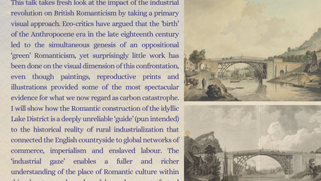 Nov 14: Romanticism and The Industrial Gaze   