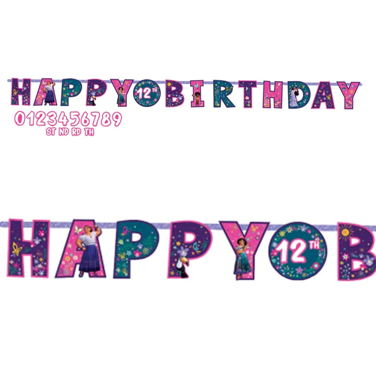 ENCANTO JUMBO ADD-AN-AGE LETTER BANNER PAPER