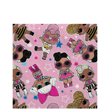 LOL SURPRISE BEVERAGE NAPKINS 16pcs