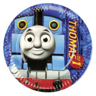 THOMAS AND FRIENDS PLATES 9IN, 8PCS