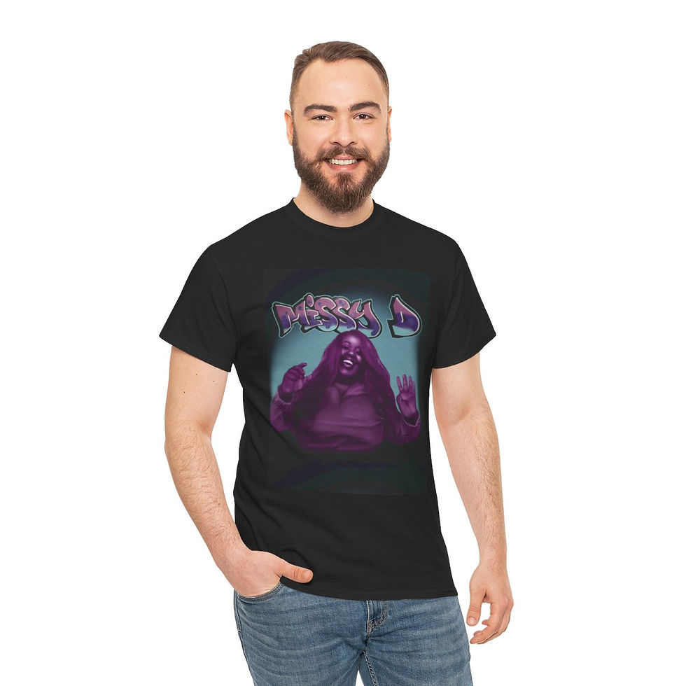 Thumbnail: Missy D - Black T Shirt - No Background