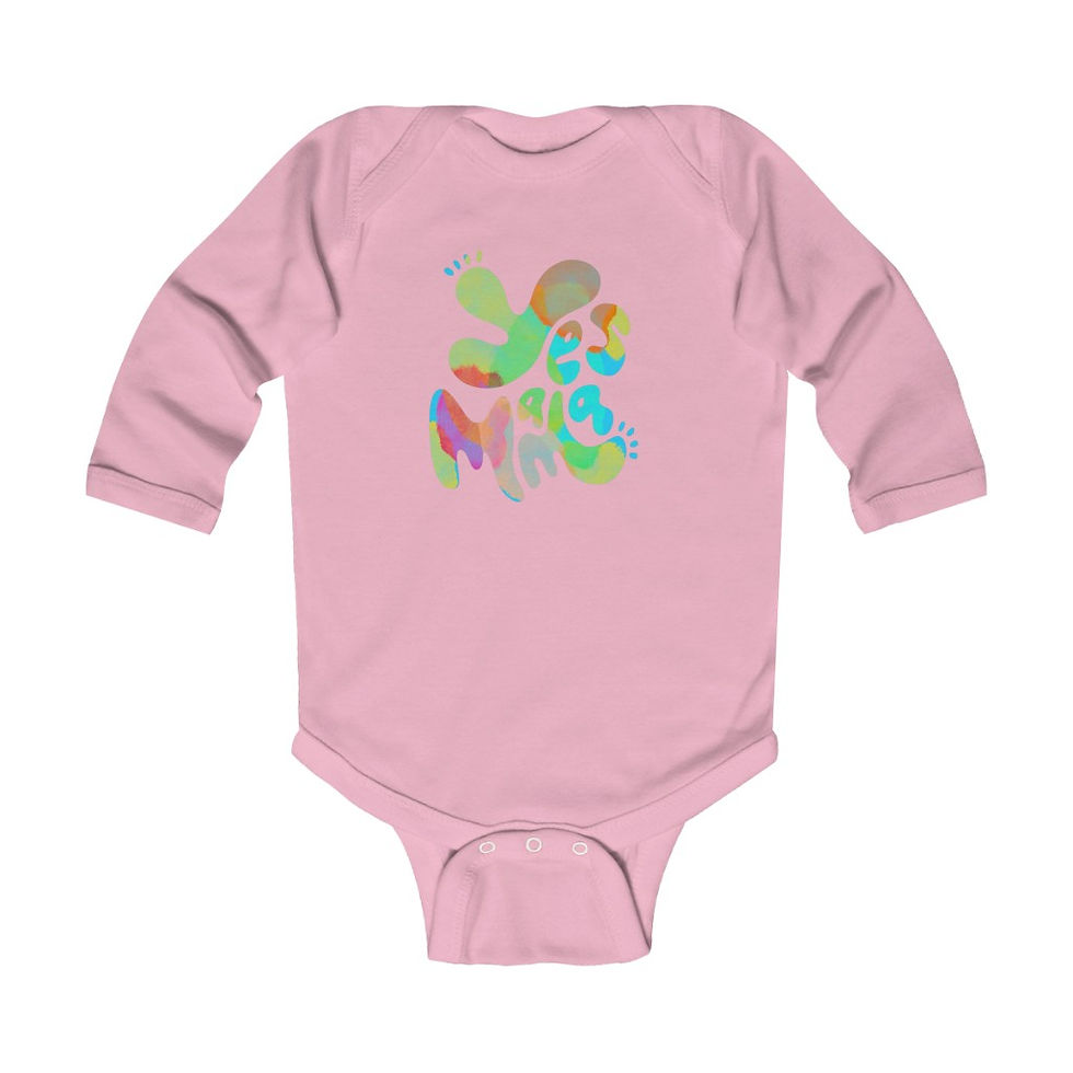 Yes Mama Rainbow - Infant Long Sleeve Bodysuit