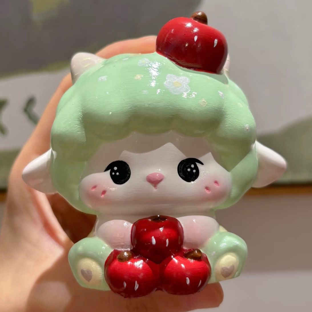 Apple Sheep Clay Mold Painting Kit