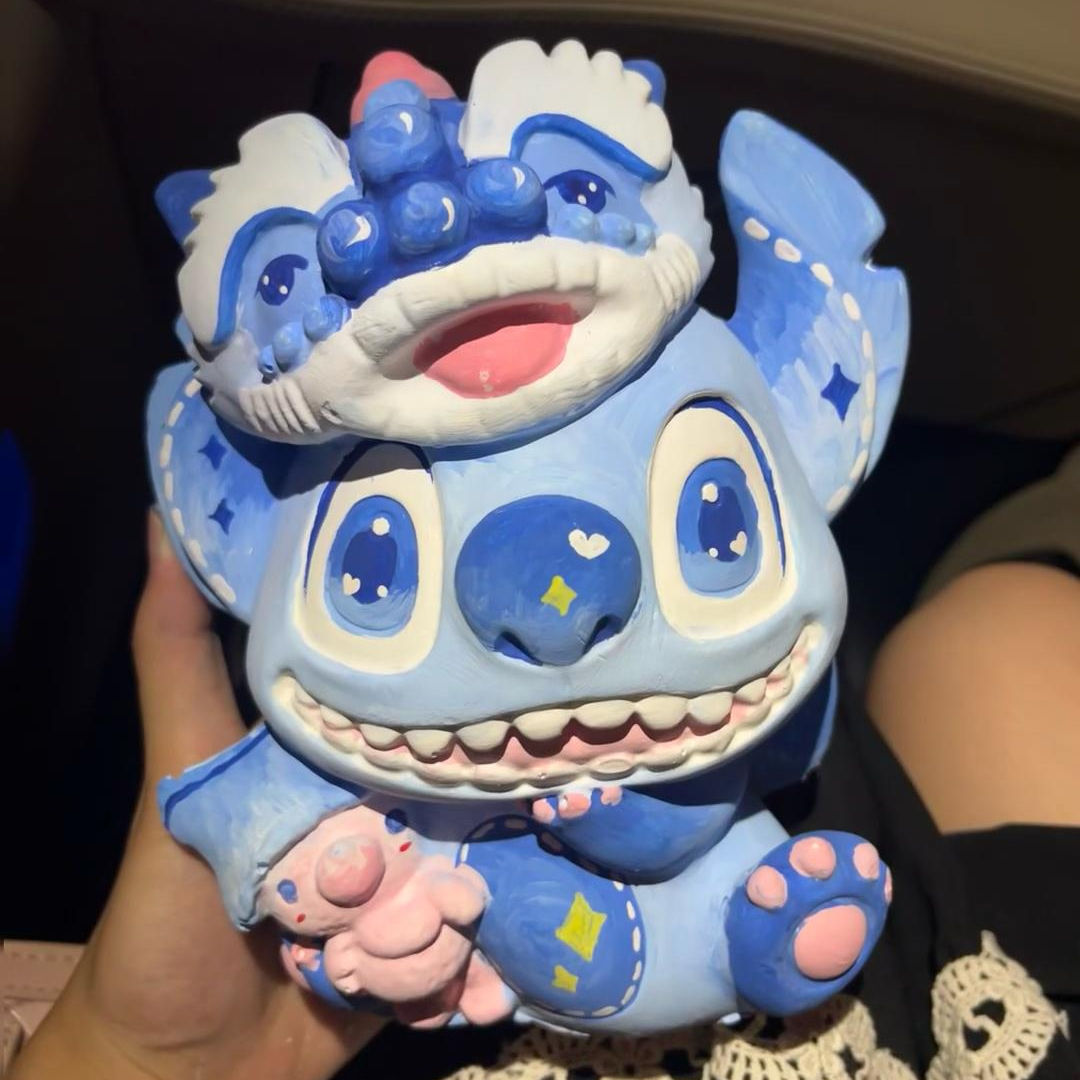 Lion Dance Stitch Clay Mold Painting Kit