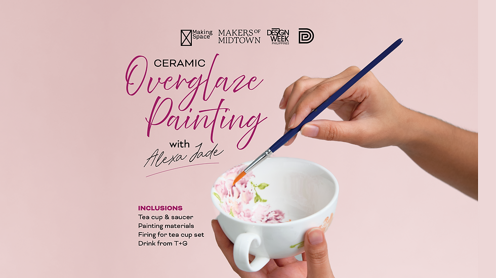 Floral Ceramic Overglaze Painting Workshop with Alexa Jade