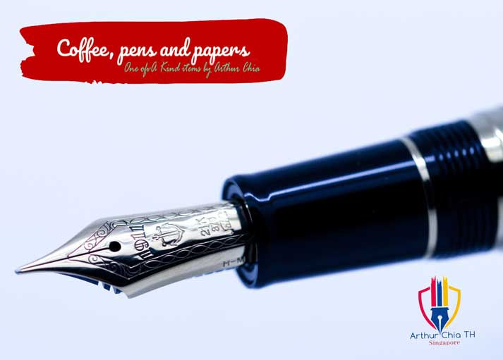 Thumbnail: Sailor Urushi Rei Wajima Tame Nuri Fountain Pen Nib