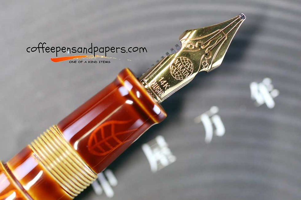 Thumbnail: Nakaya Tamesukashi - White Tiger Shishin Biyakko West Fountain Pen