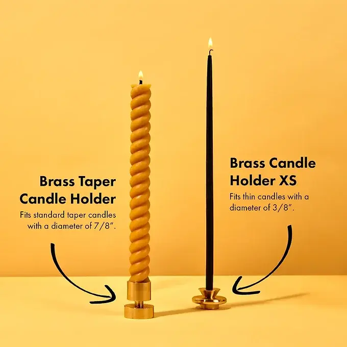 Thumbnail: Solid Brass Candle Holder