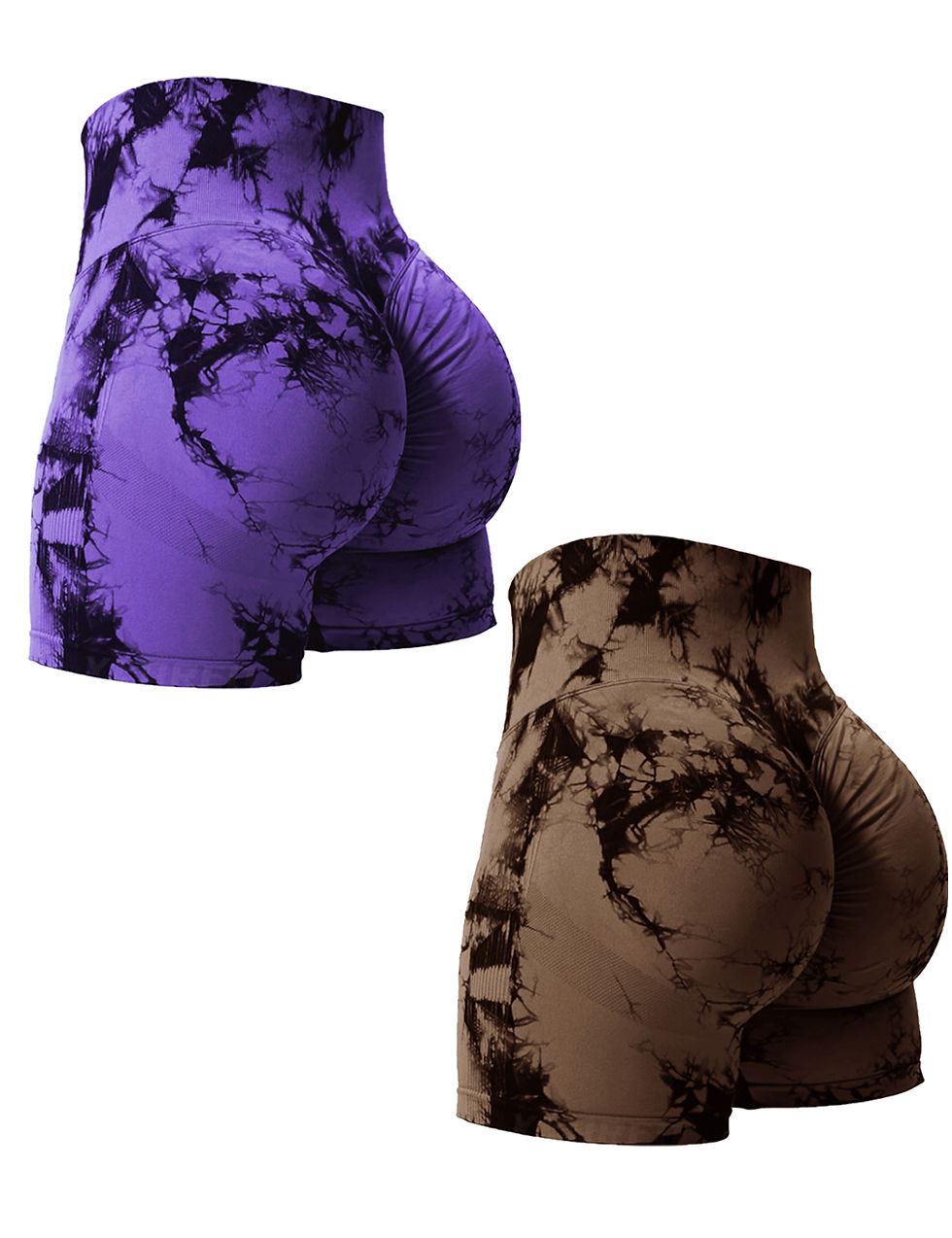 Thumbnail: Tie-Dye High-Waist Gym Shorts – Butt Lifting