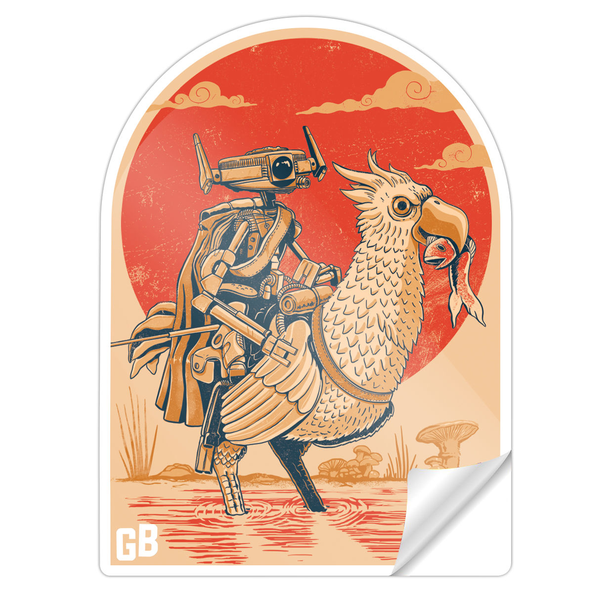 Djogarri Sticker (beige)