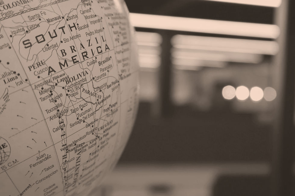 南米の地図
