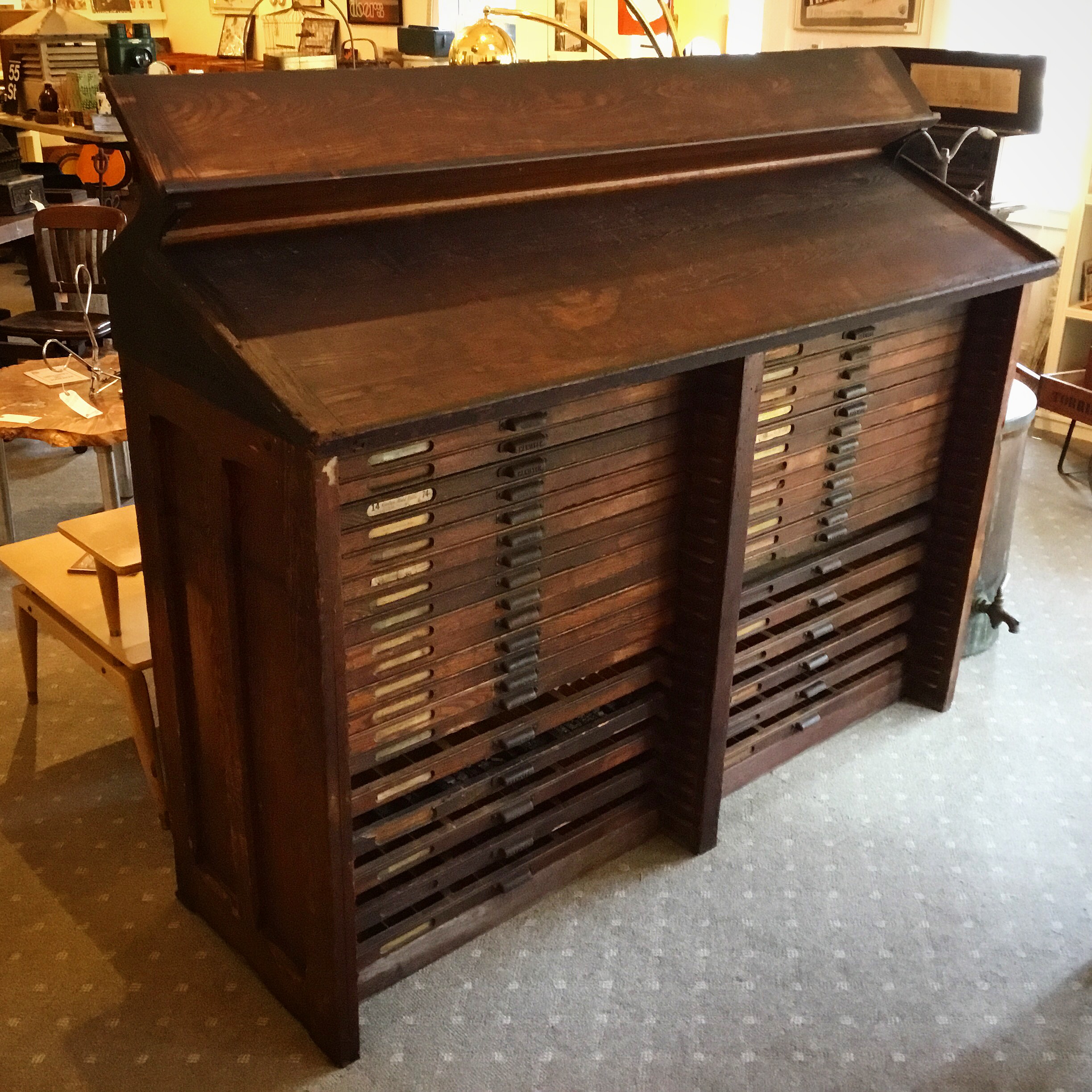 Hamilton Typesetter Cabinet