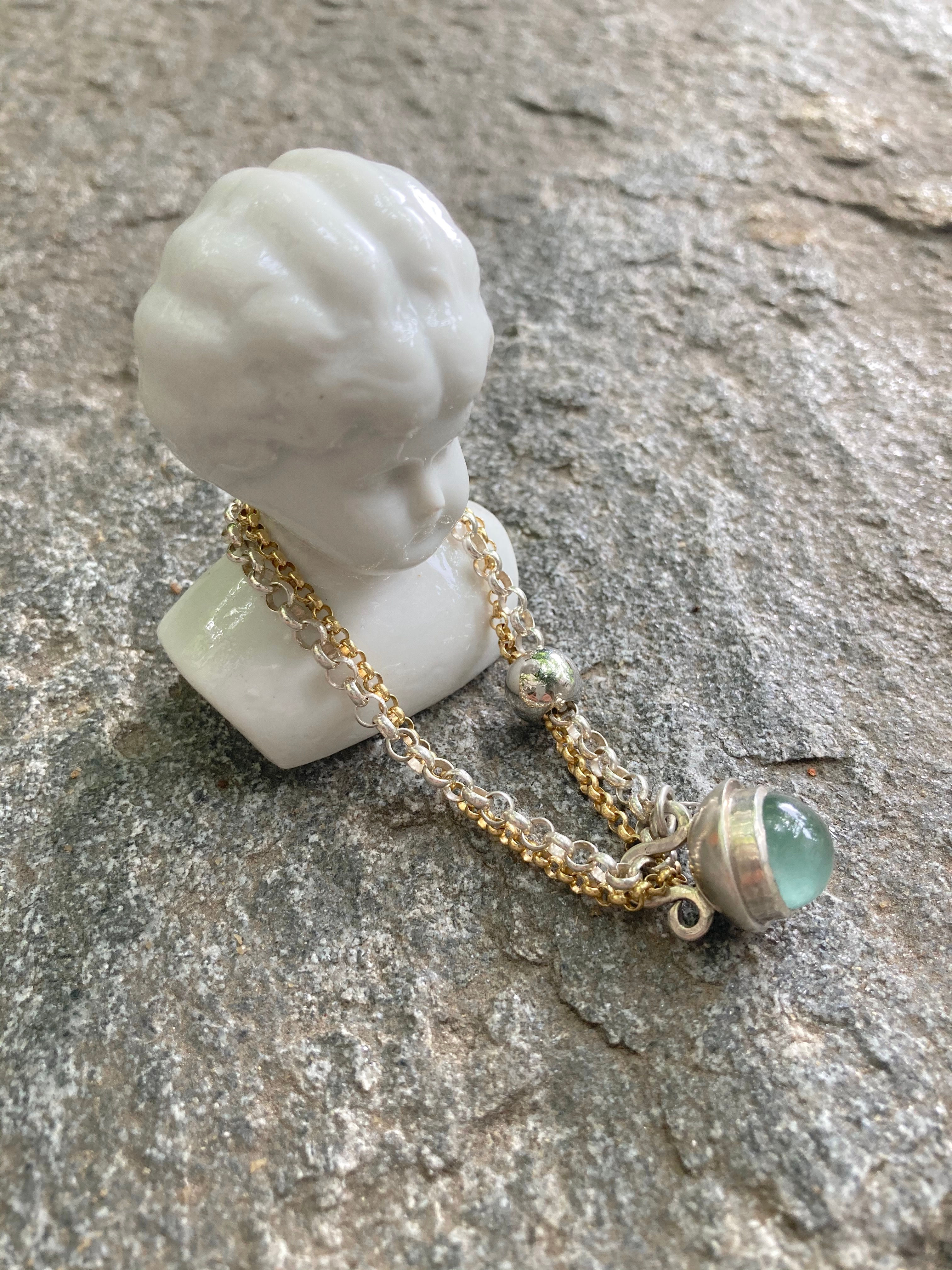 SPACE PENDANT BRACE AQUAMARINE