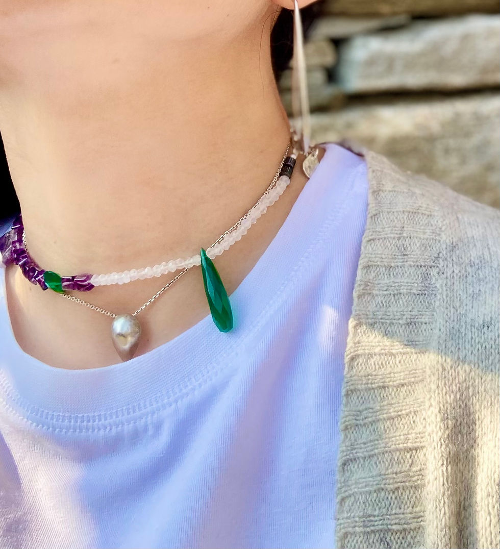 Thumbnail: YUPPY DROP CHOKER/GREENxPURPLE