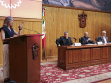Mara Robles presenta ambicioso plan para la Rectoría General de la UdeG