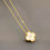 Thumbnail: Golden White Stone Four Clover Full Set (1 clover Necklace )