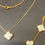 Thumbnail: Rose Golden White Four Clover Full Set (1 clover Necklace )