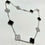 Thumbnail: White Black Four Clover Full set (10 clover Necklace)