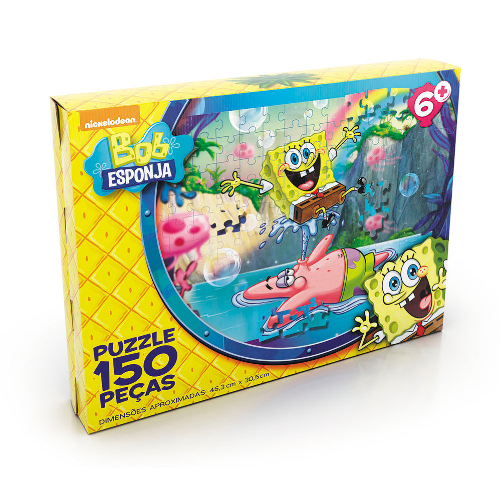QUEBRA CABEÇA 150PC BOB ESPONJA