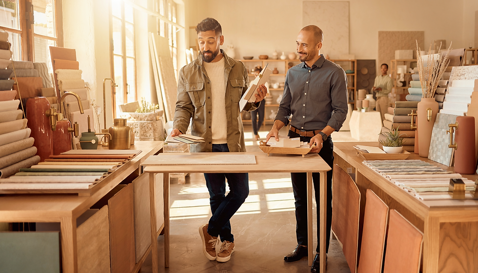 A specialty showroom consultant simplifies many choices into one clear recommendation for a customer.