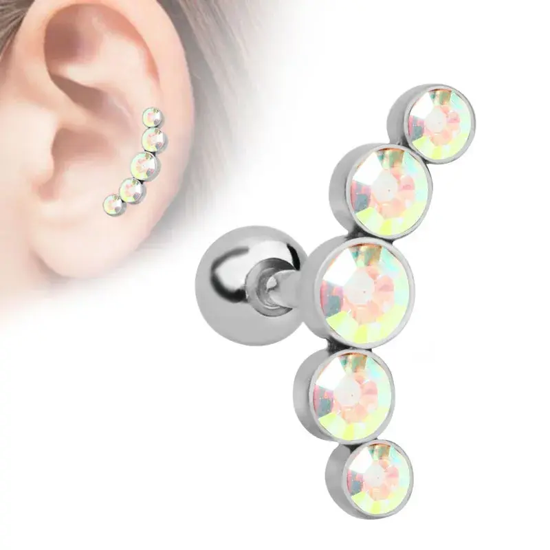 Miniature : Piercing cartilage oreille en Acier inoxydable