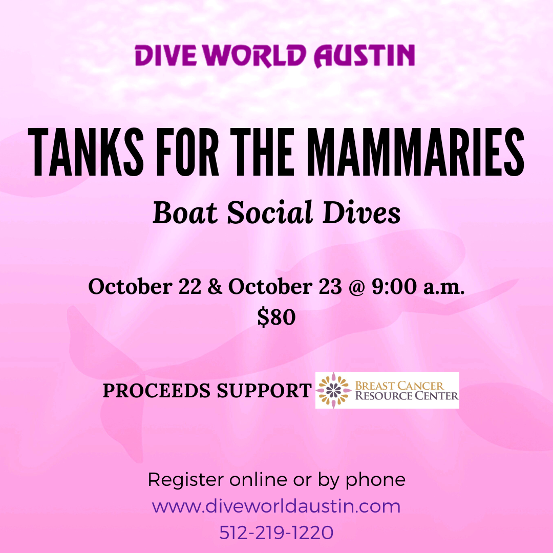 Tanks for the Mammaries Boat Social Dive World Austin