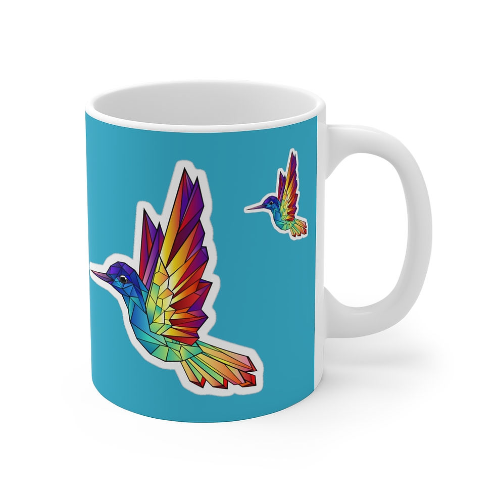 Thumbnail: Why You Muggin Me Humming Bird 11oz White Mug