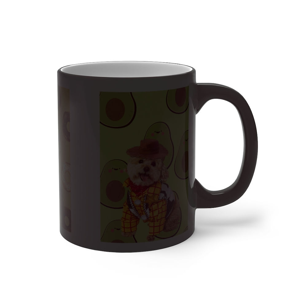 Thumbnail: Why You Muggin Me Doggie Cowboy Color Changing Mug