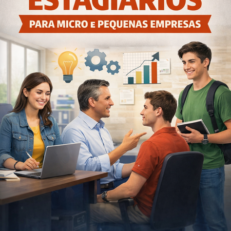 Pesquisa sobre contratação de estagiários em micro e pequenas empresas.