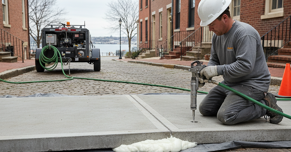 concrete leveling Fells Point Baltimore in Baltimore, MD — Foam Solutions