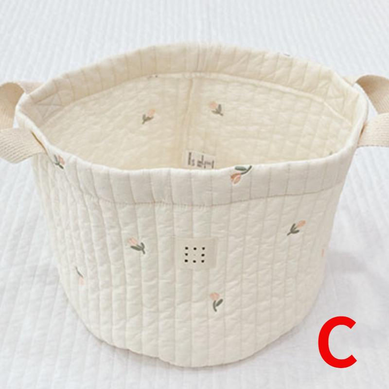 Thumbnail: Cute Bear Embroidery Diaper Bag Nappy Organizer Cotton Mommy Bag Newborn Baby Ki