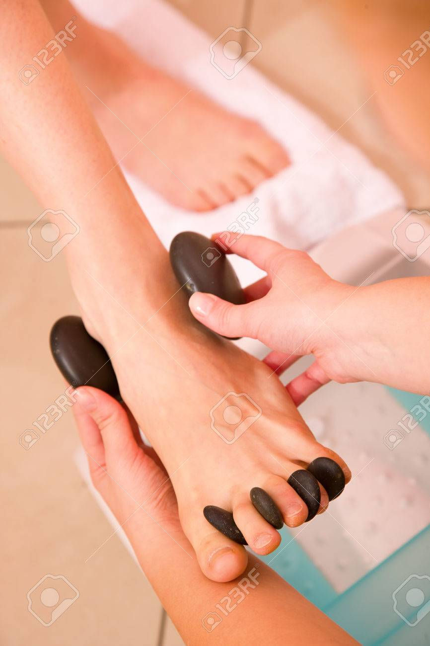 Hot stone reflexology