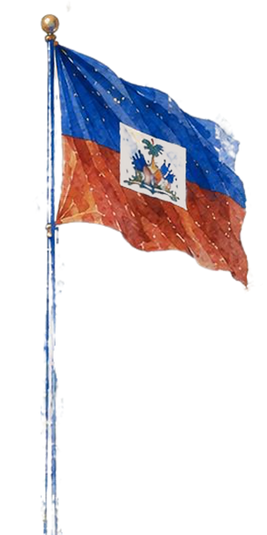 Haïti Haüs Palm and Flag