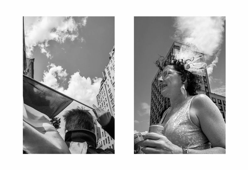 diptych, street photography, conceptual street photography, b/w, black and white,