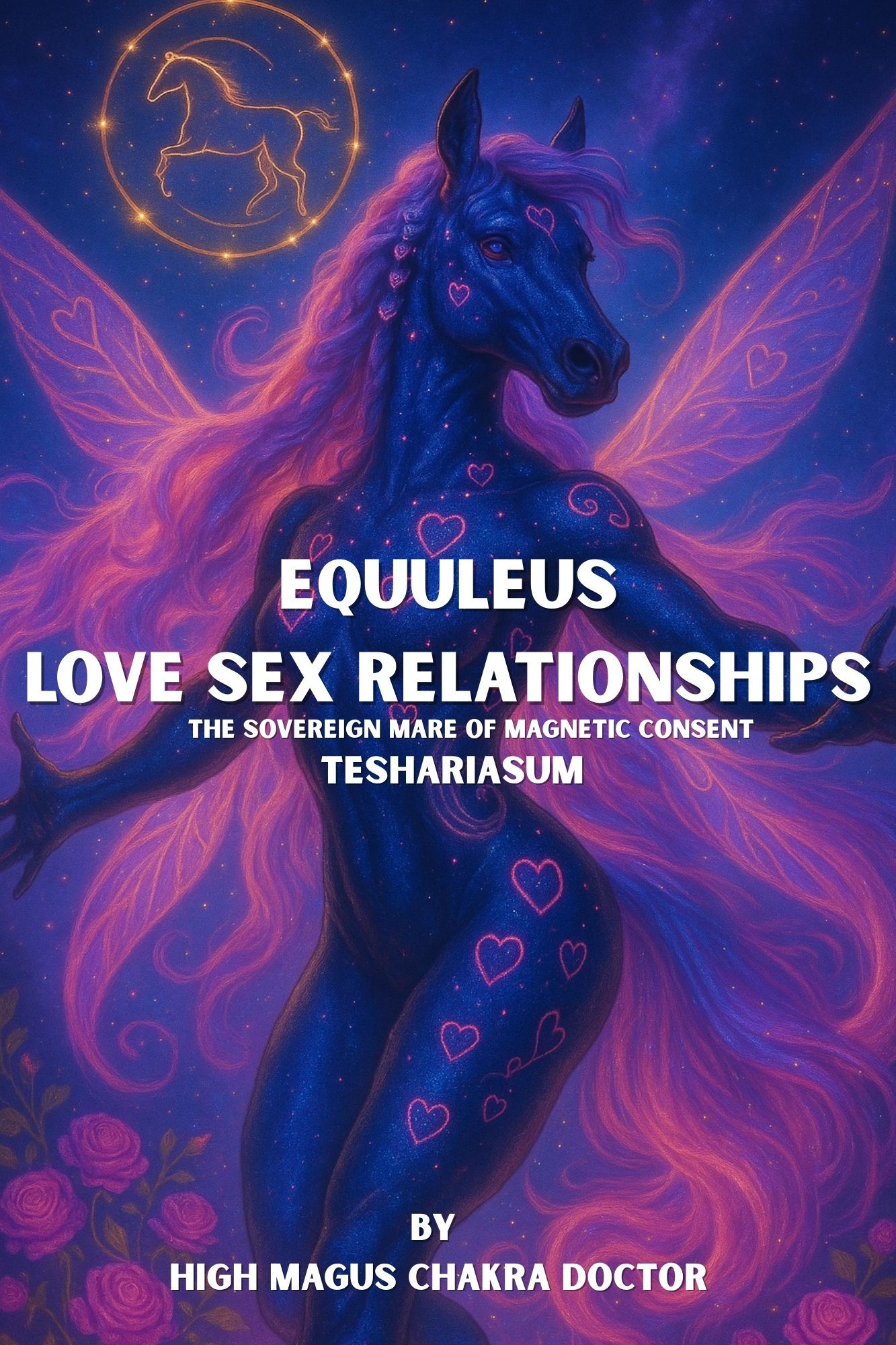 featuring a serene celestial figure glowing with soft heart-centered light.