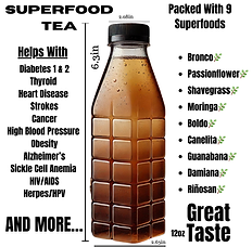 superfood tea bottle