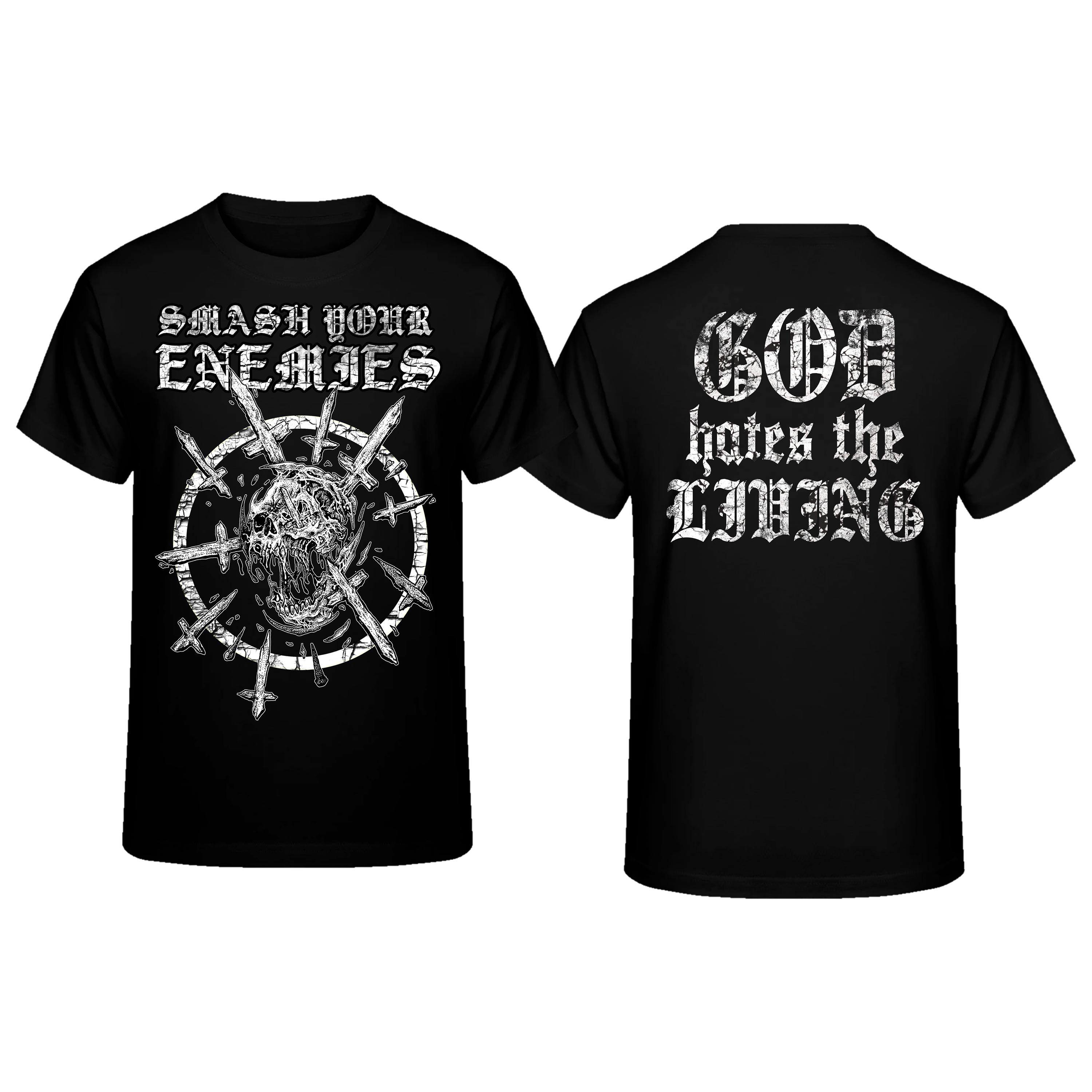 Smash Your Enemies "God Hates The Living" Tee