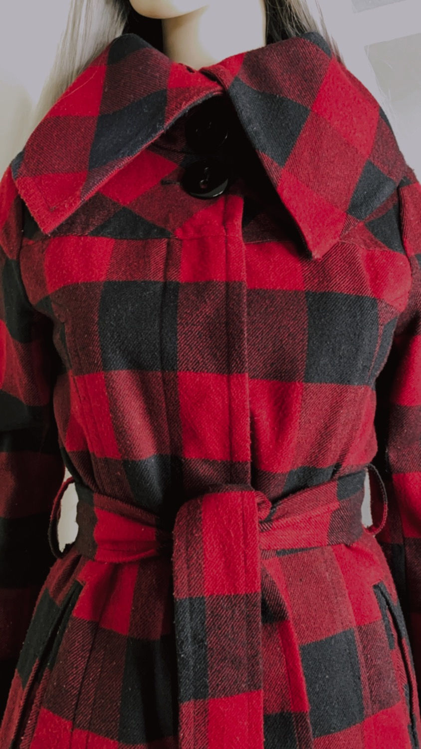 Thumbnail: Buffalo Plaid Wool Trench
