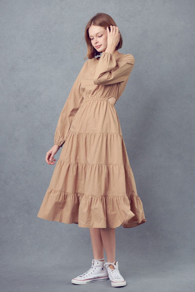 Thumbnail: Long Sleeve Midi Dress
