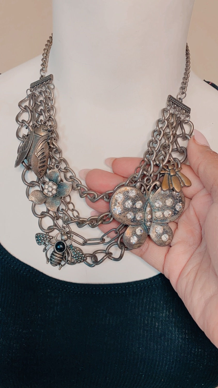 Thumbnail: Gun Metal Insect Chain