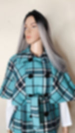 Mossimo Plaid Cape/Coat