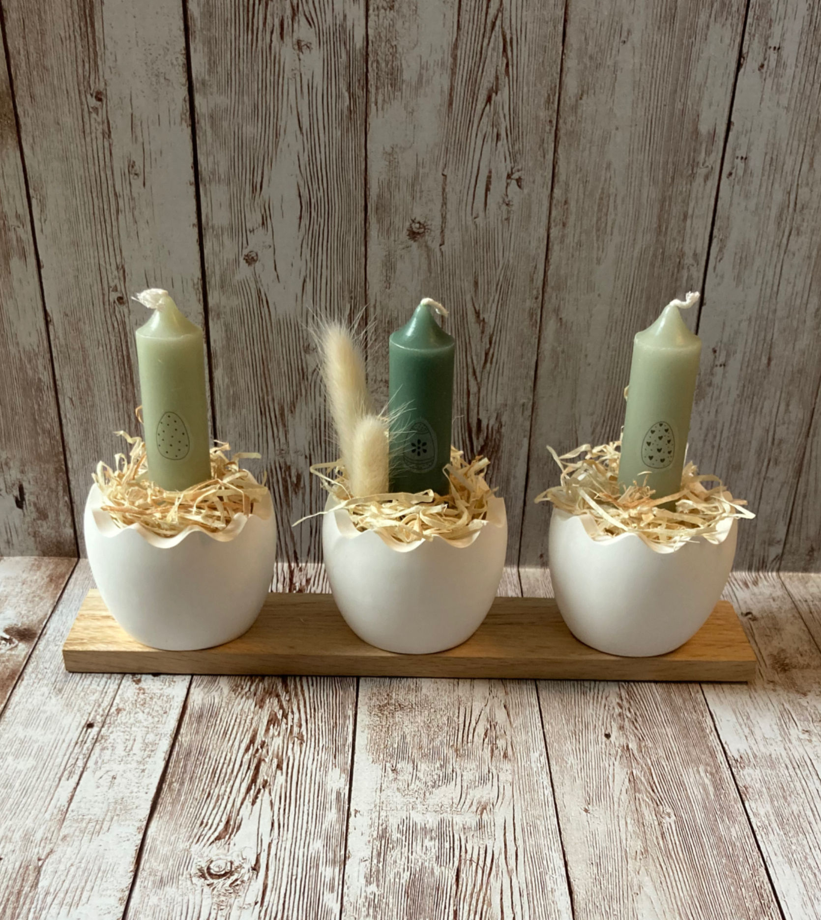 Ostereierkerzenhalter 3er Set