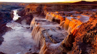 Grand Falls at Sunset